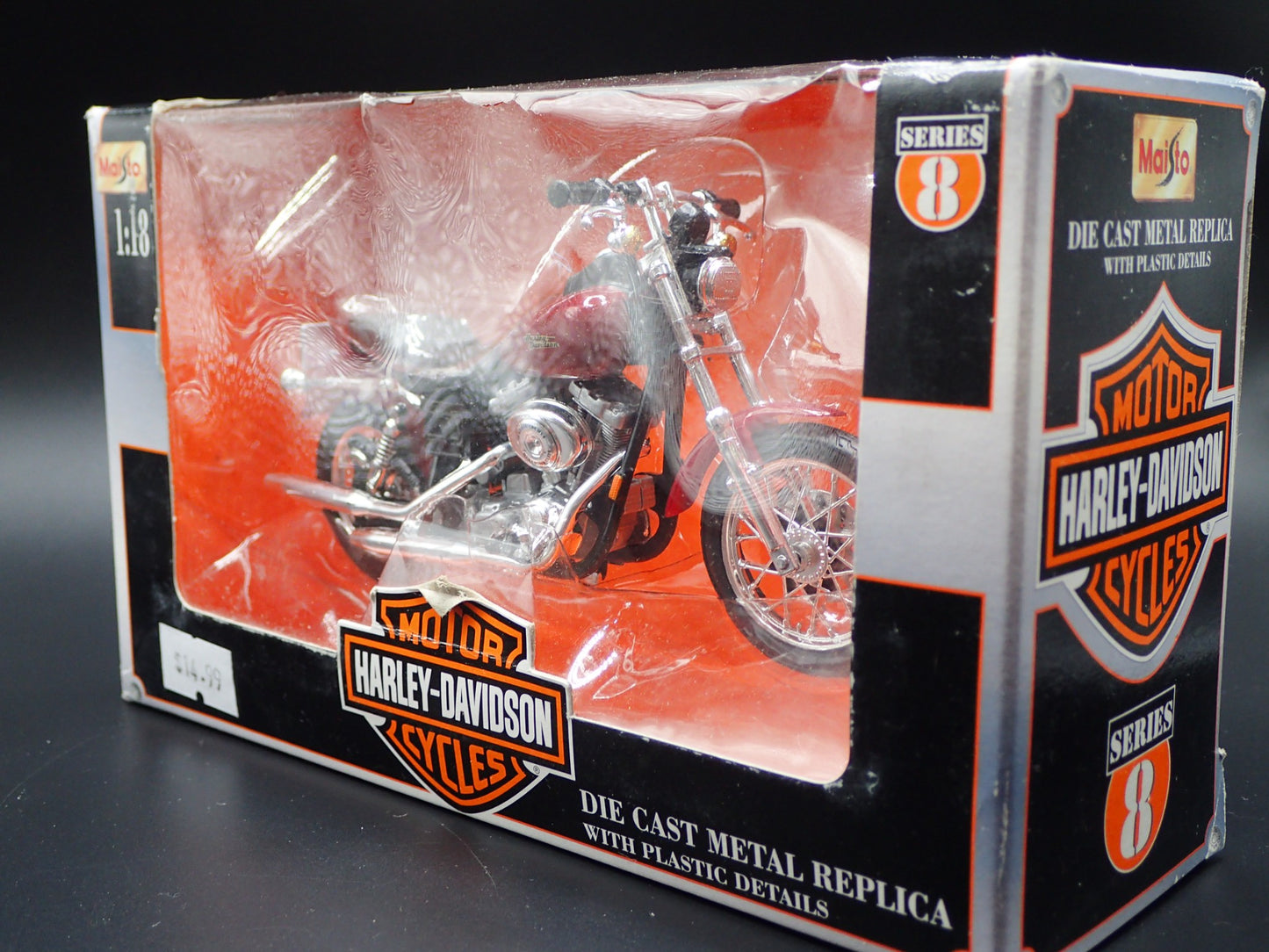 2000 00 FXDX DYNA SUPER GLIDE SPORT HARLEY DAVIDSON MOTORCYCLE MAISTO 8 1/18