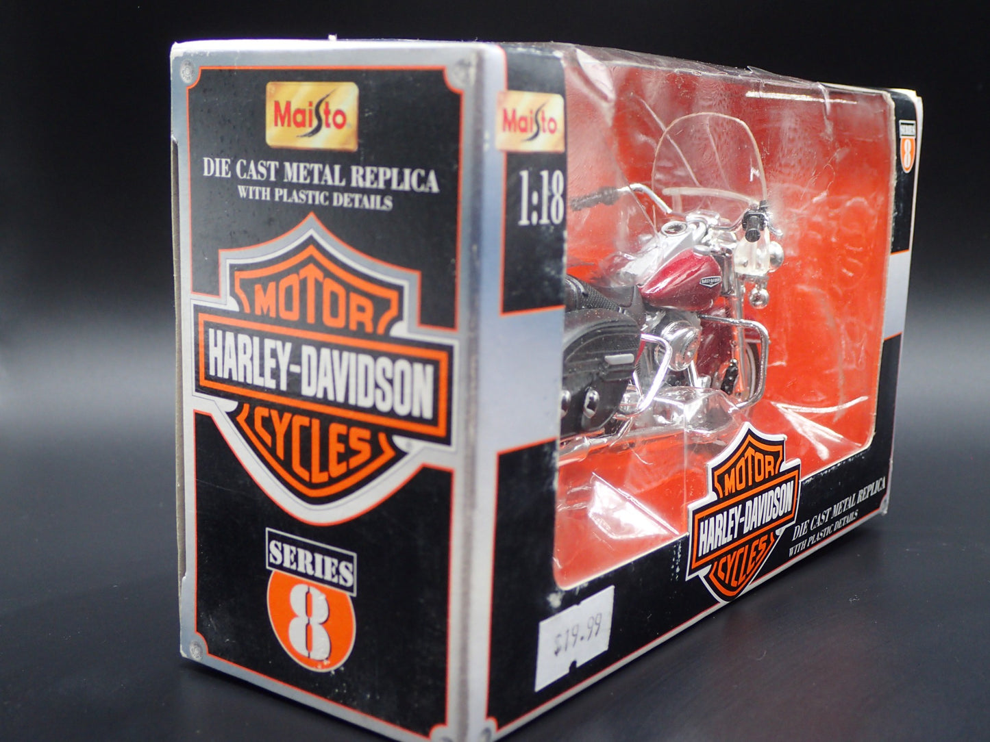 2000 FLHRC ROAD KING HARLEY DAVIDSON MOTORCYCLE MAISTO SERIES 8 1:18 MODEL BIKE