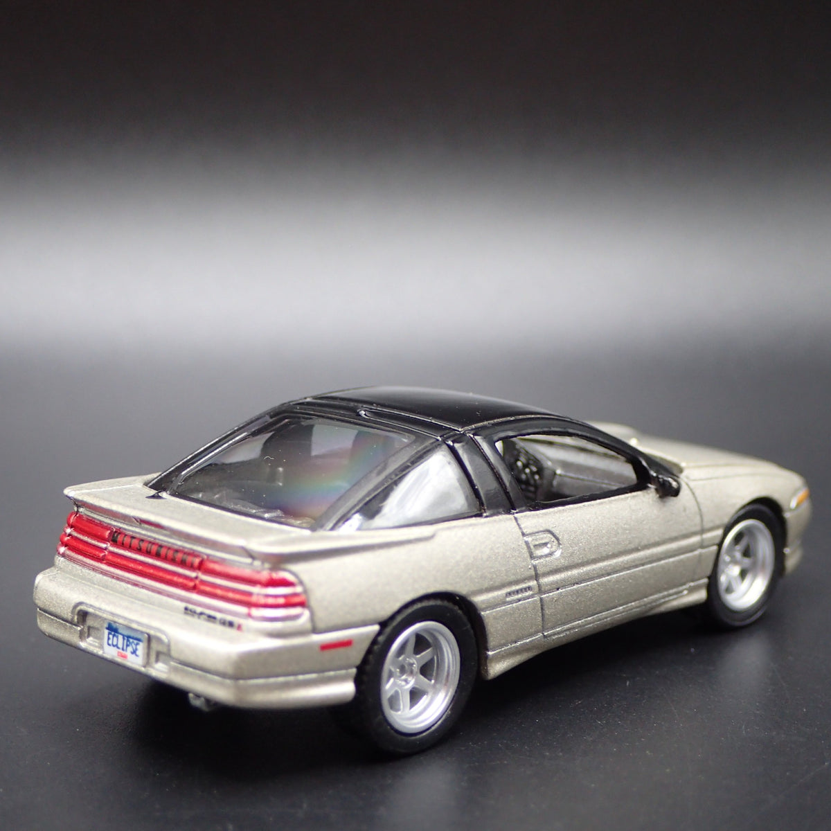1990-1994 MITSUBISHI ECLIPSE GSX 1:64 SCALE DISPLAY DIORAMA DIECAST MODEL CAR-Burning Rubber Toy Company