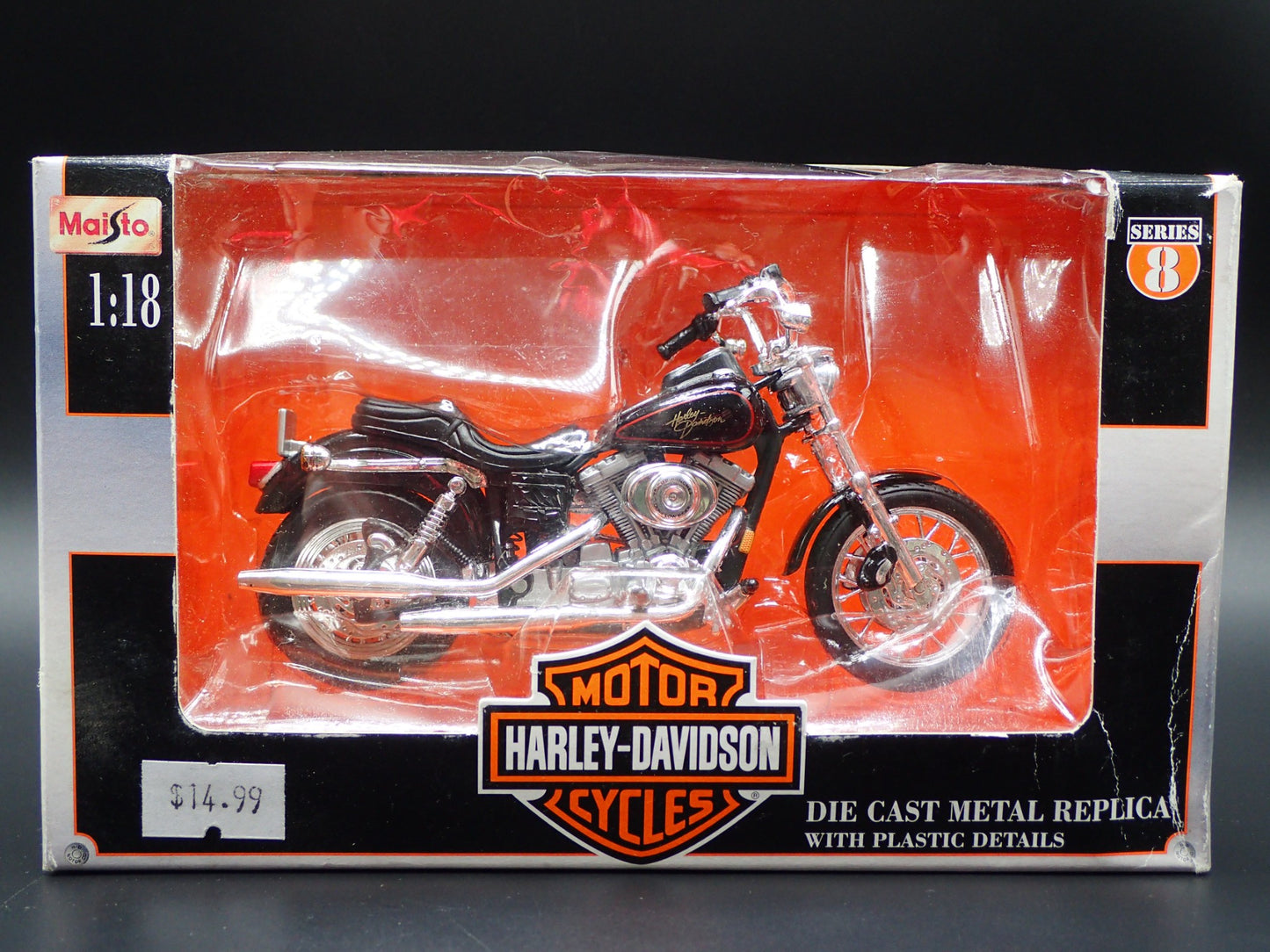 2000 FXDL DYNA LOW RIDER HARLEY DAVIDSON MAISTO SERIES 8 1/18 MOTORCYCLE MODEL