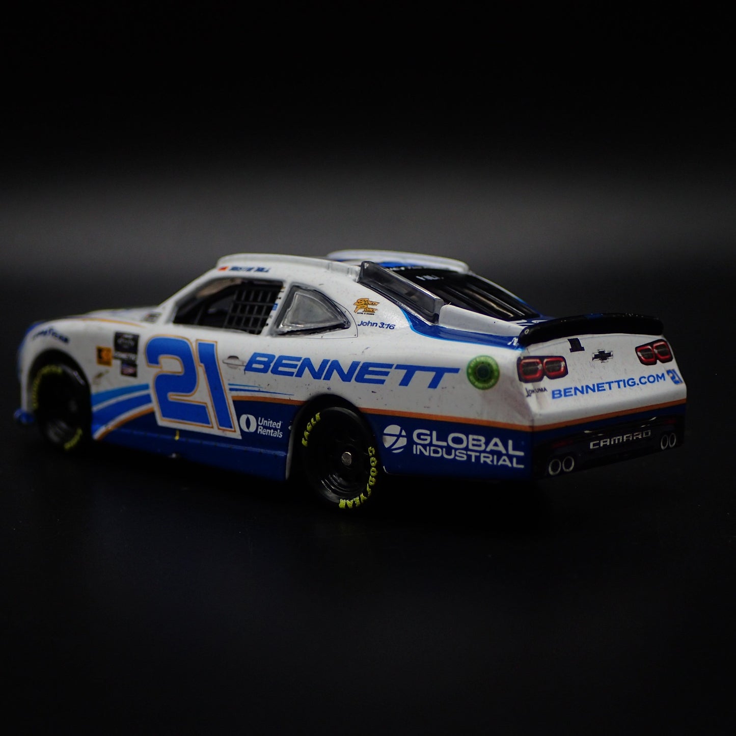 2024 24 CHEVY CAMARO 21 AUSTIN HILL BENNETT TRANS NASCAR 1:64 DIECAST MODEL CAR