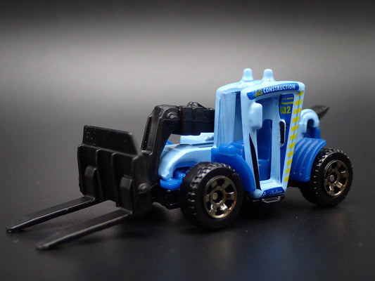 CONSTRUCTION FORKLIFT BLUE 1:64 MB SCALE COLLECTIBLE DIORAMA DIECAST MODEL CAR