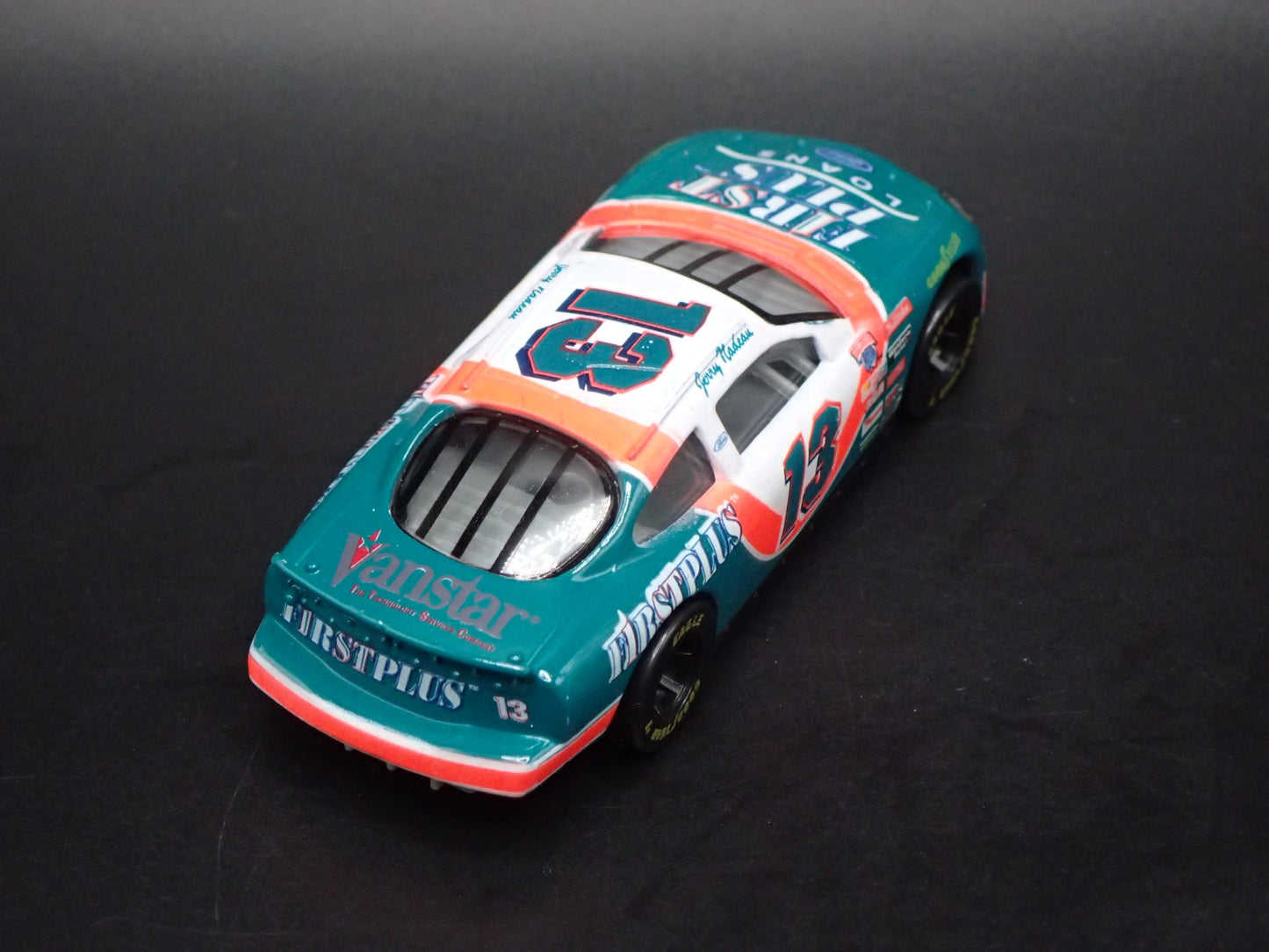 1998 98 FORD TAURUS 13 JERRY NADEAU NASCAR 1/64 SCALE DIECAST MODEL CAR
