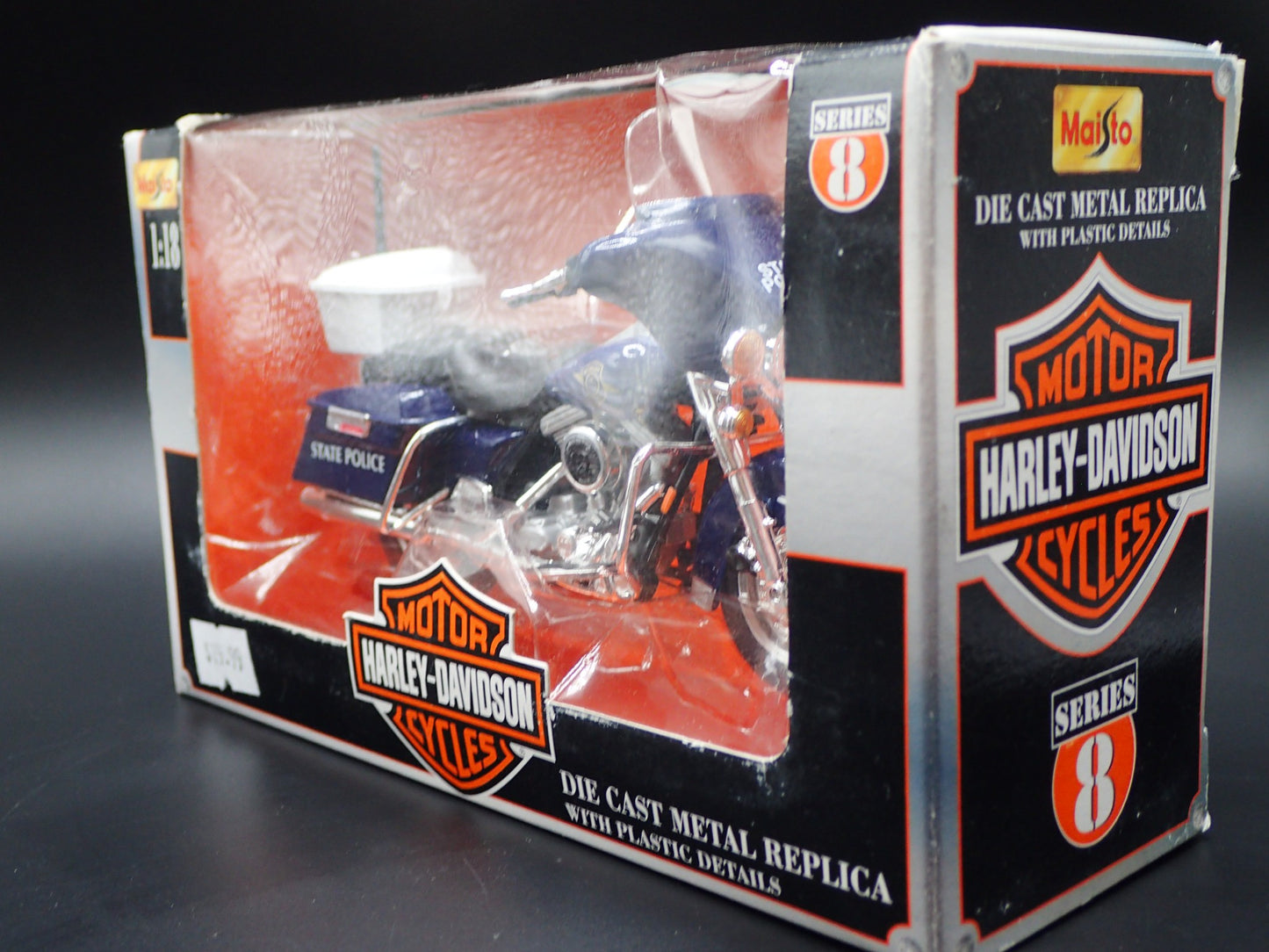 MICHIGAN STATE TROOPER HARLEY DAVIDSON MAISTO 1/18 MOTORCYCLE MODEL SERIES 8
