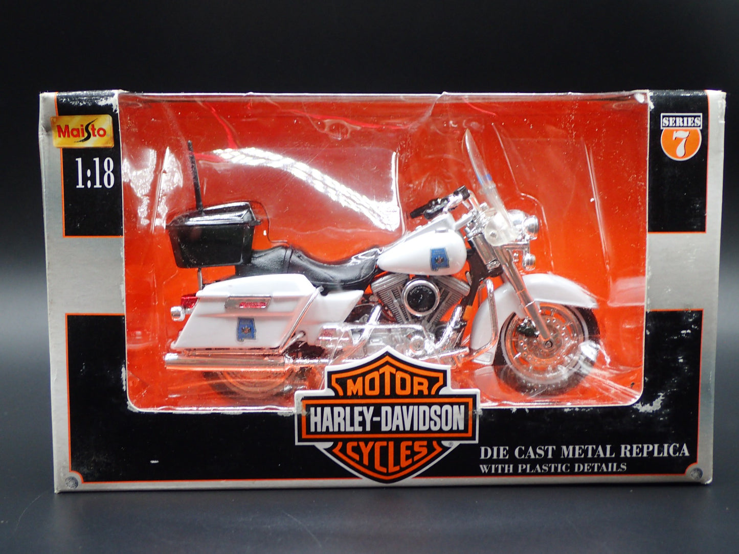 ALABAMA STATE TROOPER HARLEY DAVIDSON MAISTO 1/18 MOTORCYCLE MODEL SERIES 07
