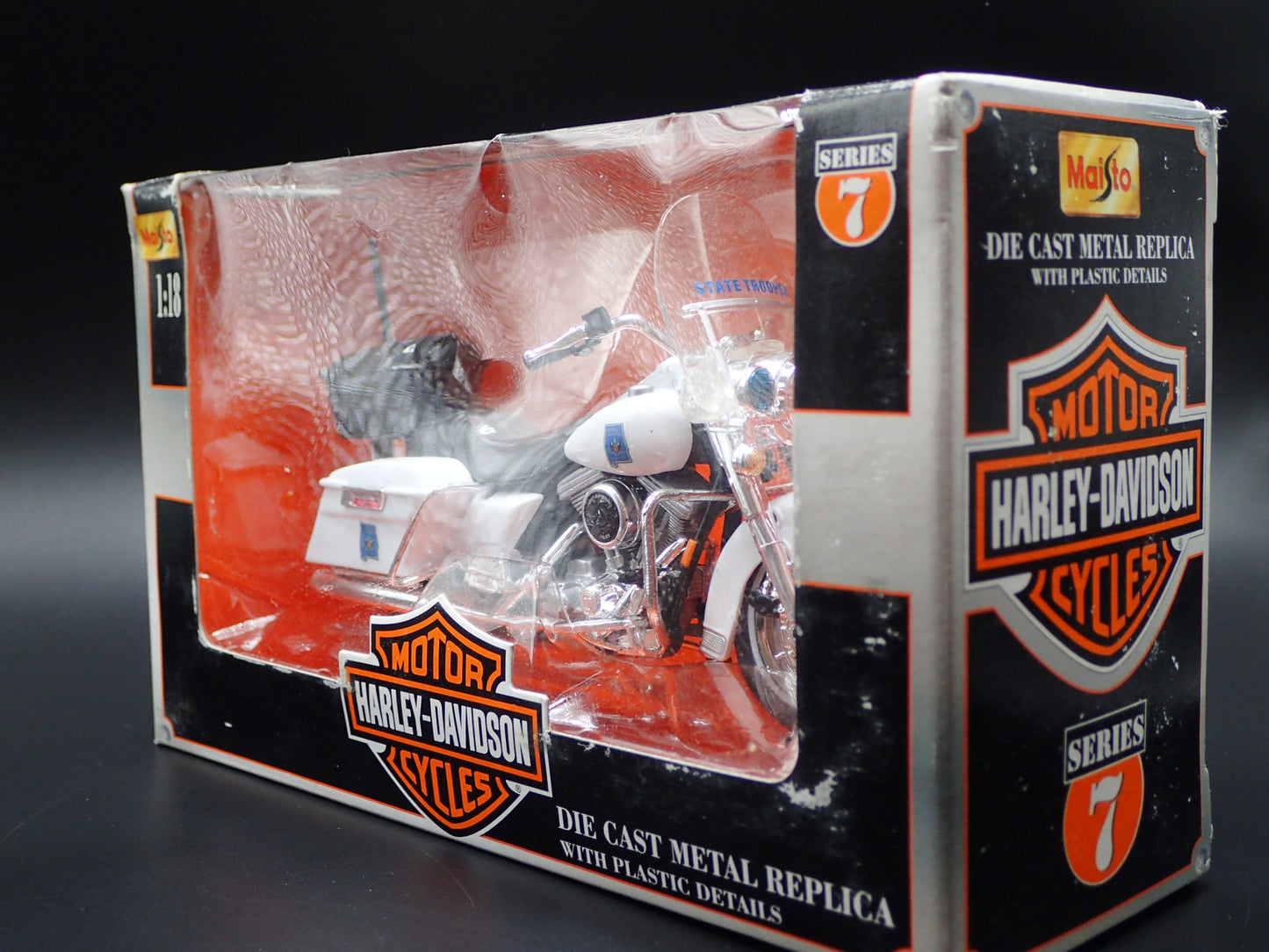 ALABAMA STATE TROOPER HARLEY DAVIDSON MAISTO 1/18 MOTORCYCLE MODEL SERIES 07