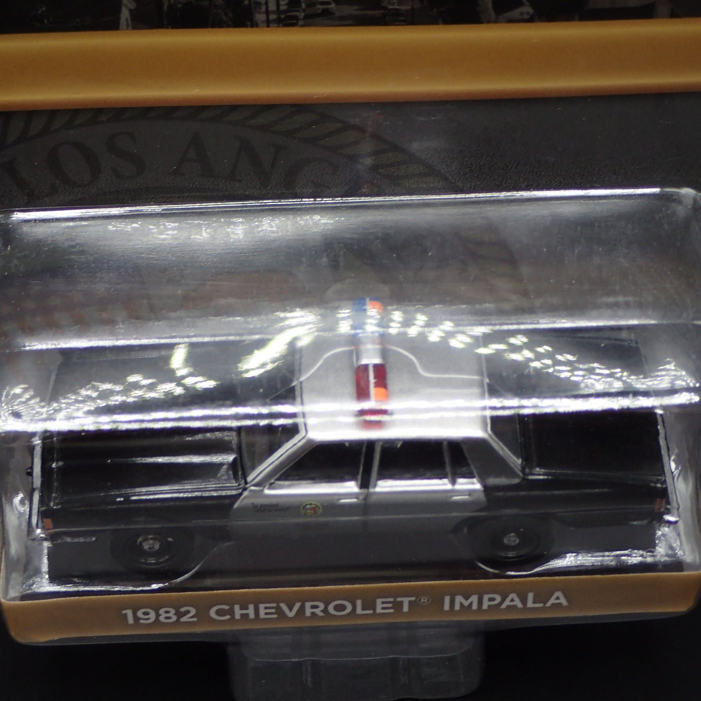 2024 GREENLIGHT RAW GREEN MACHINE CHASE 1982 CHEVROLET IMPALA LAPD HOBBY EXCL