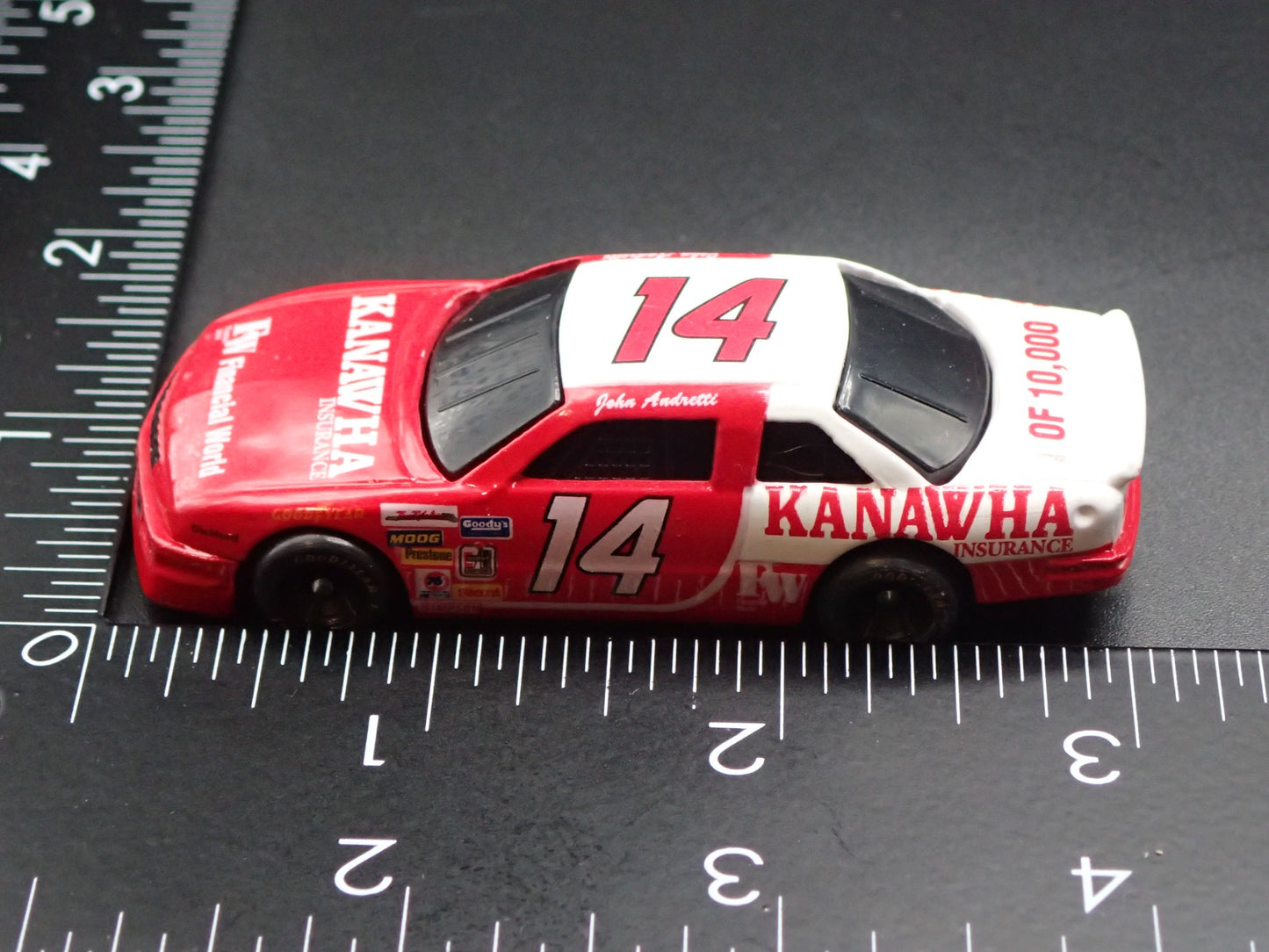 1994 CHEVY LUMINA 14 JOHN ANDRETTI KANAWHA NASCAR 1:64 SCALE DIECAST MODEL CAR