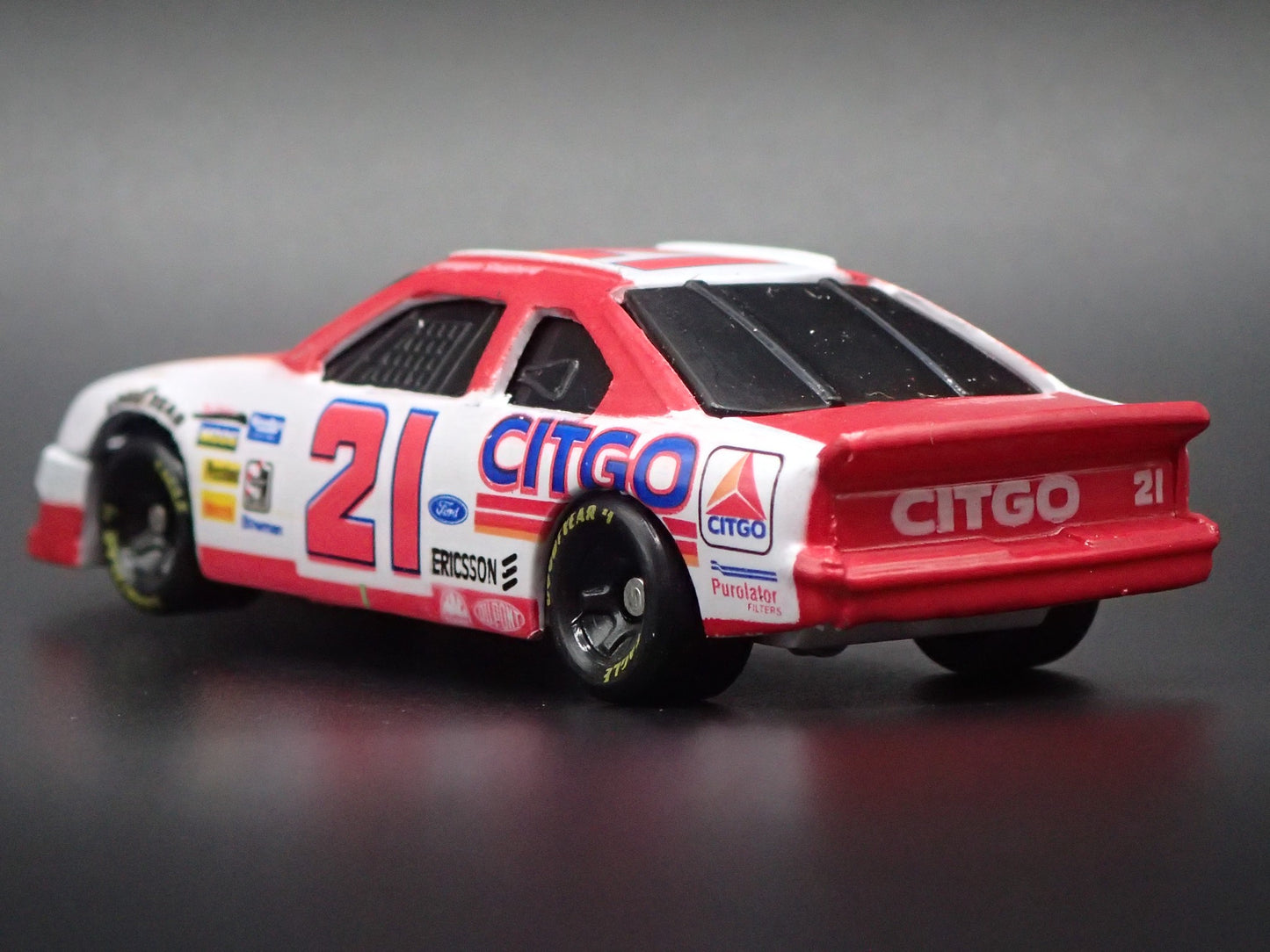 1993 93 FORD THUNDERBIRD 21 MORGAN SHEPHERD NASCAR 1/64 SCALE DIECAST MODEL CAR