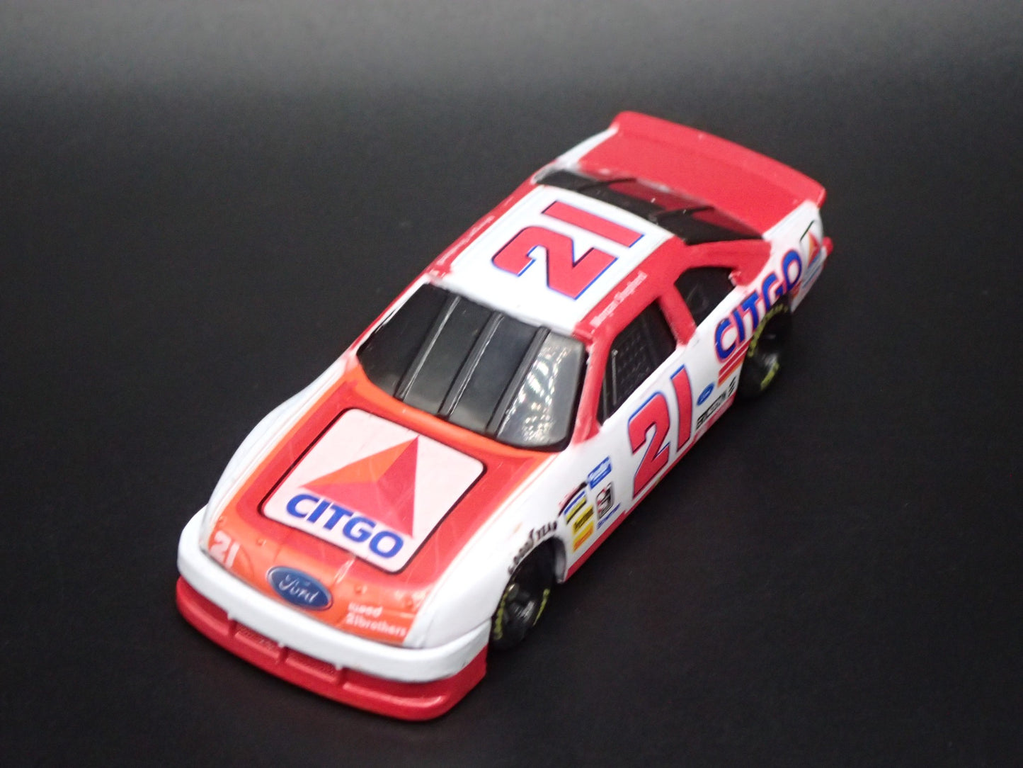 1993 93 FORD THUNDERBIRD 21 MORGAN SHEPHERD NASCAR 1/64 SCALE DIECAST MODEL CAR