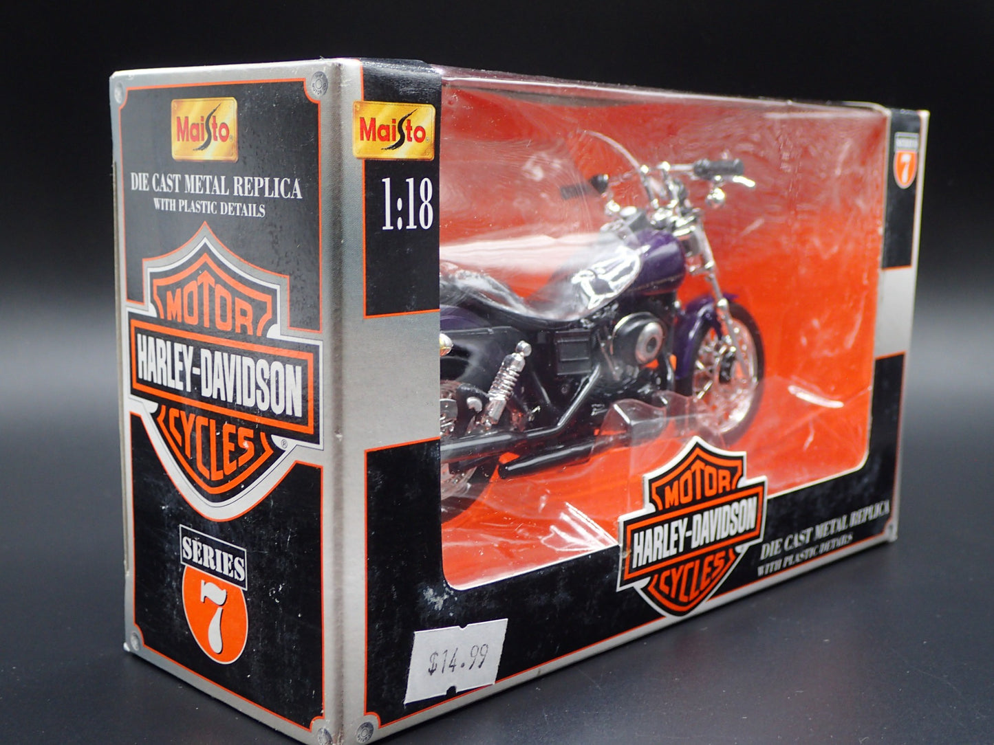 2000 00 FXDWG DYNA WIDE GLIDE HARLEY DAVIDSON MOTORCYCLE MAISTO SERIES 07 1/18