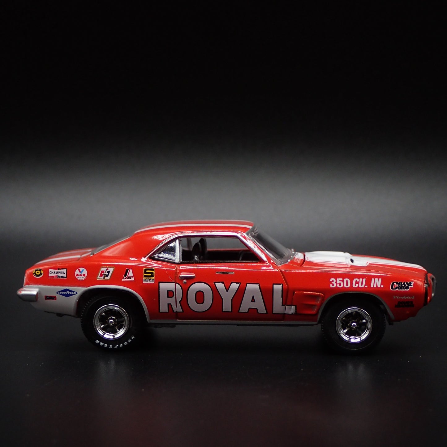 1969 69 PONTIAC FIREBIRD ROYAL BOBCAT 1:64 SCALE DIORAMA DIECAST MODEL CAR