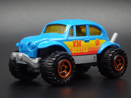 VW VOLKSWAGEN BAJA BEETLE BUG 4X4 BLUE 1:64 SCALE DIORAMA DIECAST MODEL CAR