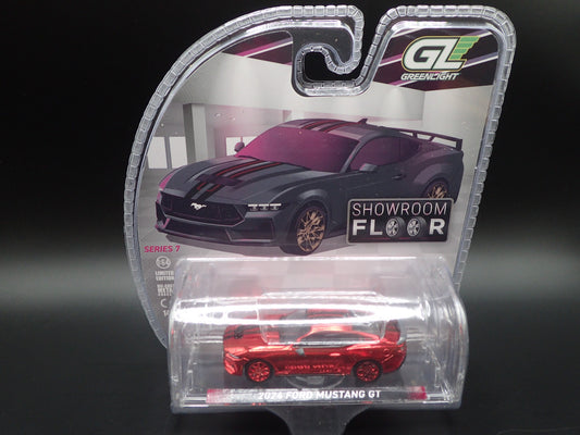 2025 GREENLIGHT TARGET RED CHASE MACHINE 2024 FORD MUSTANG GT SHOWROOM FLOOR 7