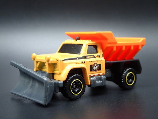 CHEVROLET TRUCK SNOW PLOW ROAD MAINTANCE W HITCH 1:64 MB SCALE DIECAST MODEL CAR