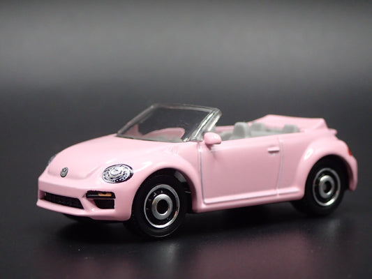 2011-2019 VW VOLKSWAGEN BEETLE BUG CONVERTIBLE PINK 1:64 SCALE DIECAST MODEL CAR