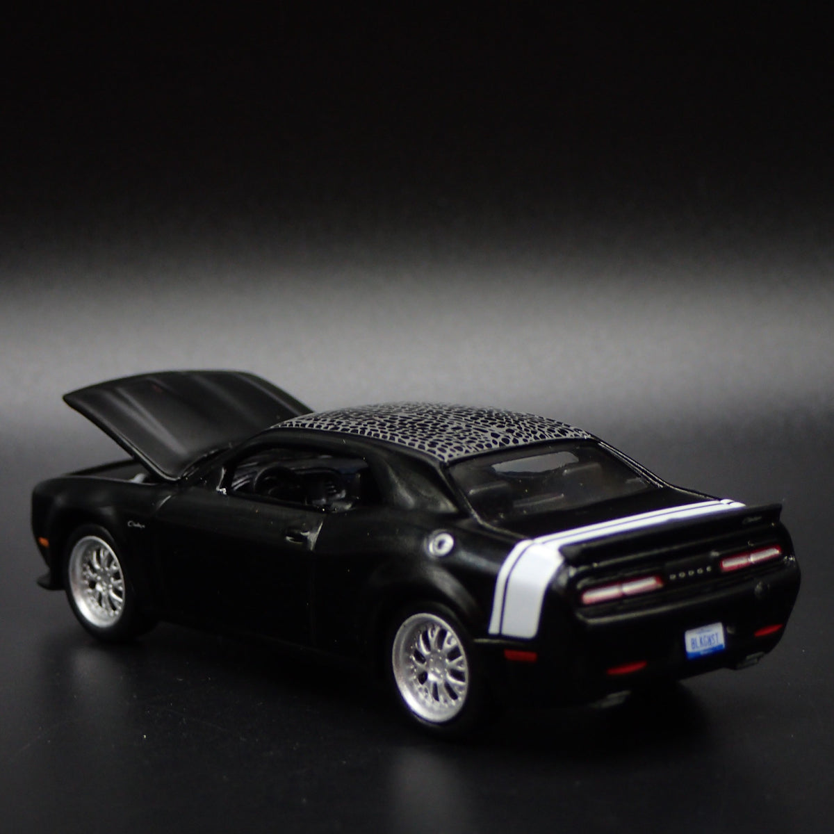 2023 23 DODGE CHALLENGER SRT HELLCAT REDEYE 1/64 SCALE DIORAMA DIECAST MODEL CAR-Burning Rubber Toy Company