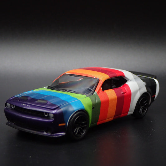 2023 23 DODGE CHALLENGER SRT HELLCAT REDEYE 1/64 SCALE DIORAMA DIECAST MODEL CAR
