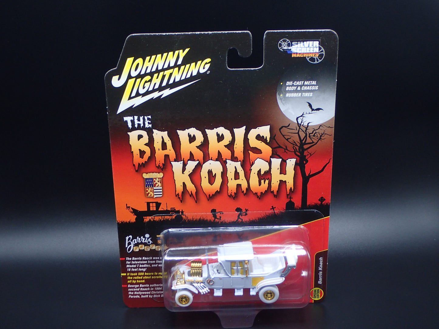2025 GEORGE BARRIS MUNSTERS SET OF 2 SILVER SCREEN JOHNNY WHITE LIGHTNING CHASE