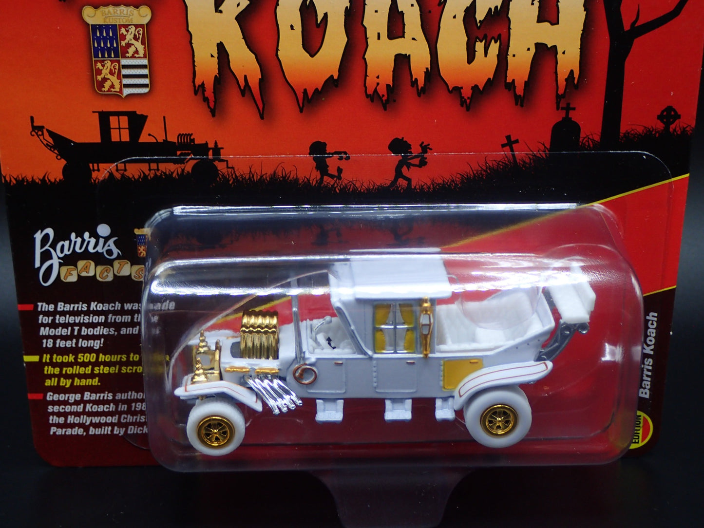 2025 GEORGE BARRIS MUNSTERS SET OF 2 SILVER SCREEN JOHNNY WHITE LIGHTNING CHASE
