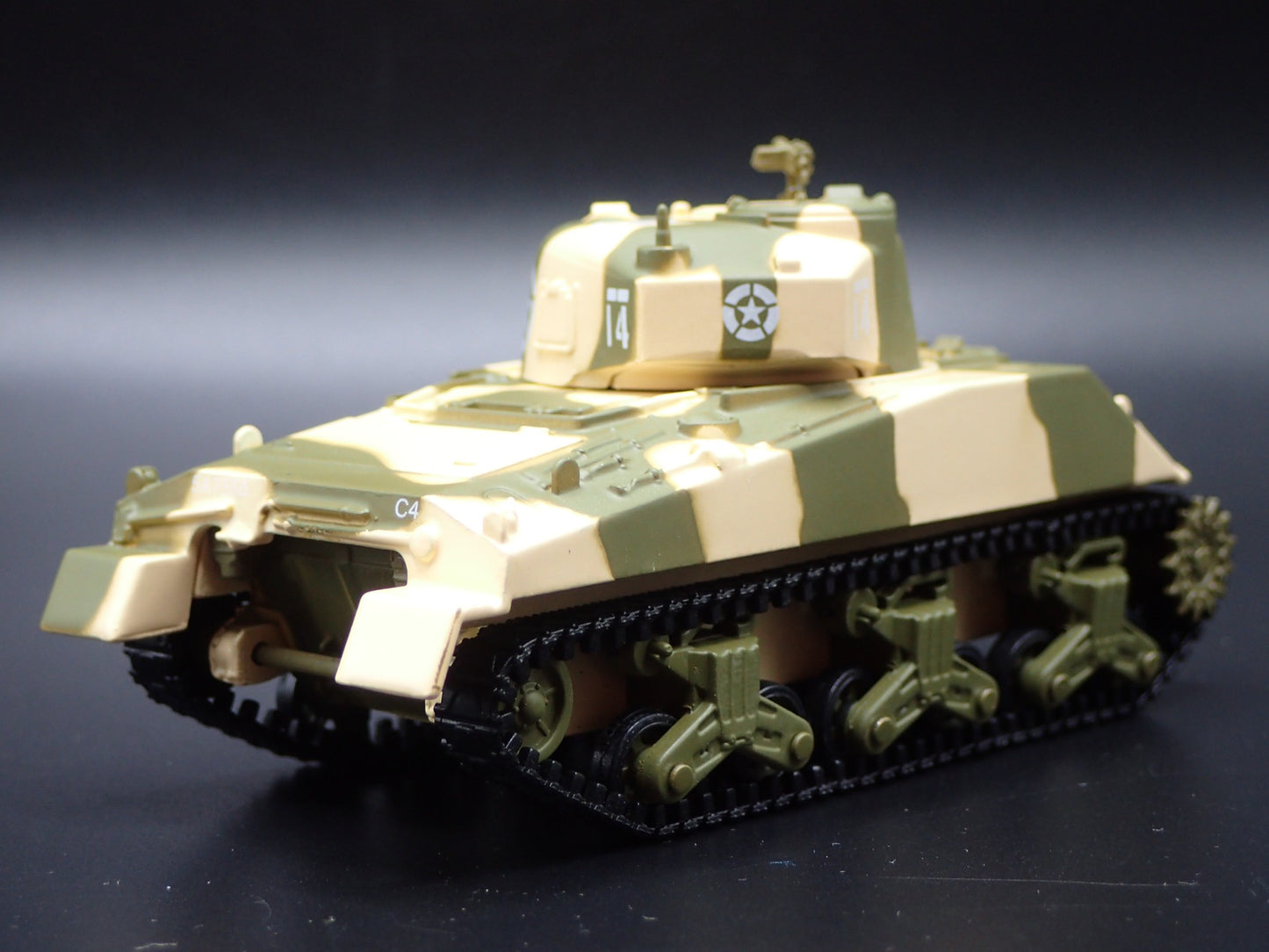 WWII M4 SHERMAN TANK  US ARMY WORLD WAR II 756TH 1:64 SCALE DIECAST MODEL CAR