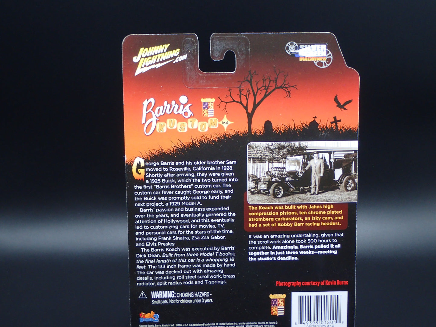 2025 GEORGE BARRIS MUNSTERS SET OF 2 SILVER SCREEN JOHNNY WHITE LIGHTNING CHASE