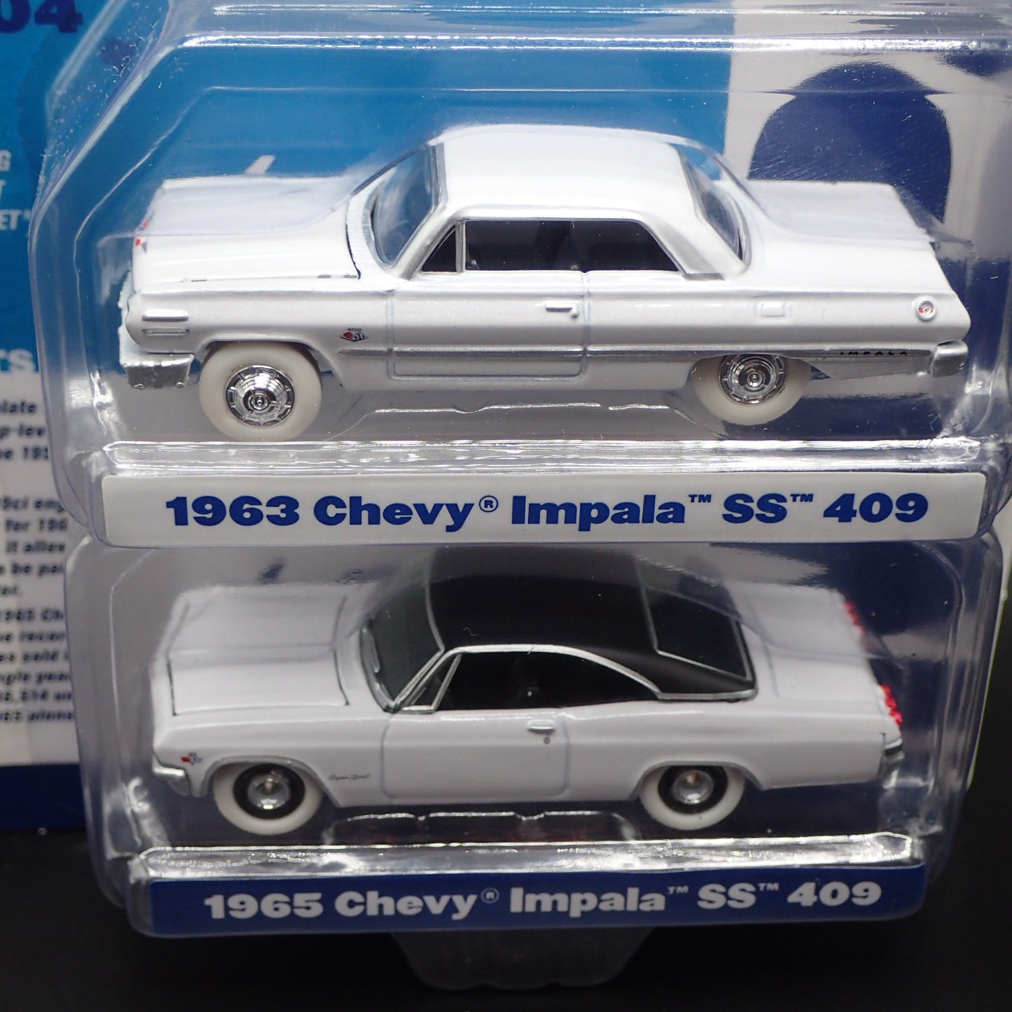 2020 JOHNNY JL WHITE LIGHTNING 1963 & 1965 CHEVY IMPALA SS 409 2 PACK CHASE RARE