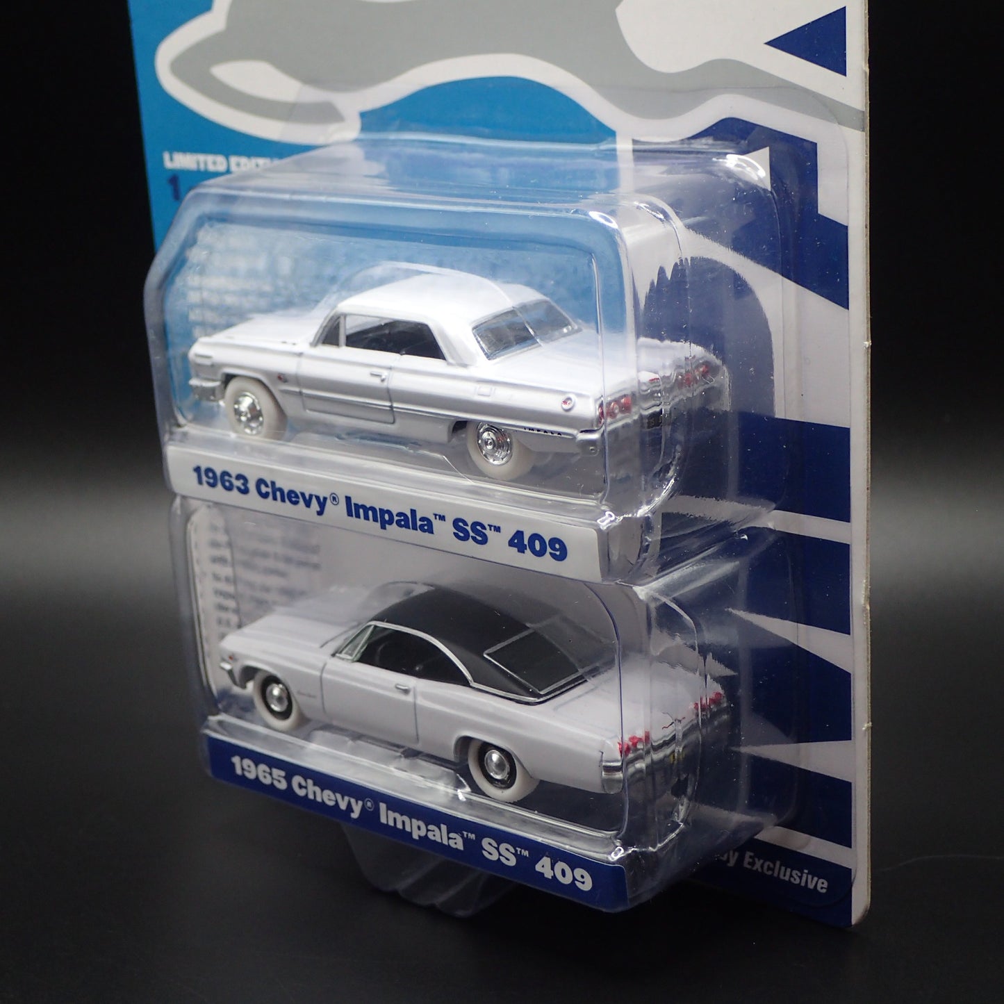 2020 JOHNNY JL WHITE LIGHTNING 1963 & 1965 CHEVY IMPALA SS 409 2 PACK CHASE RARE