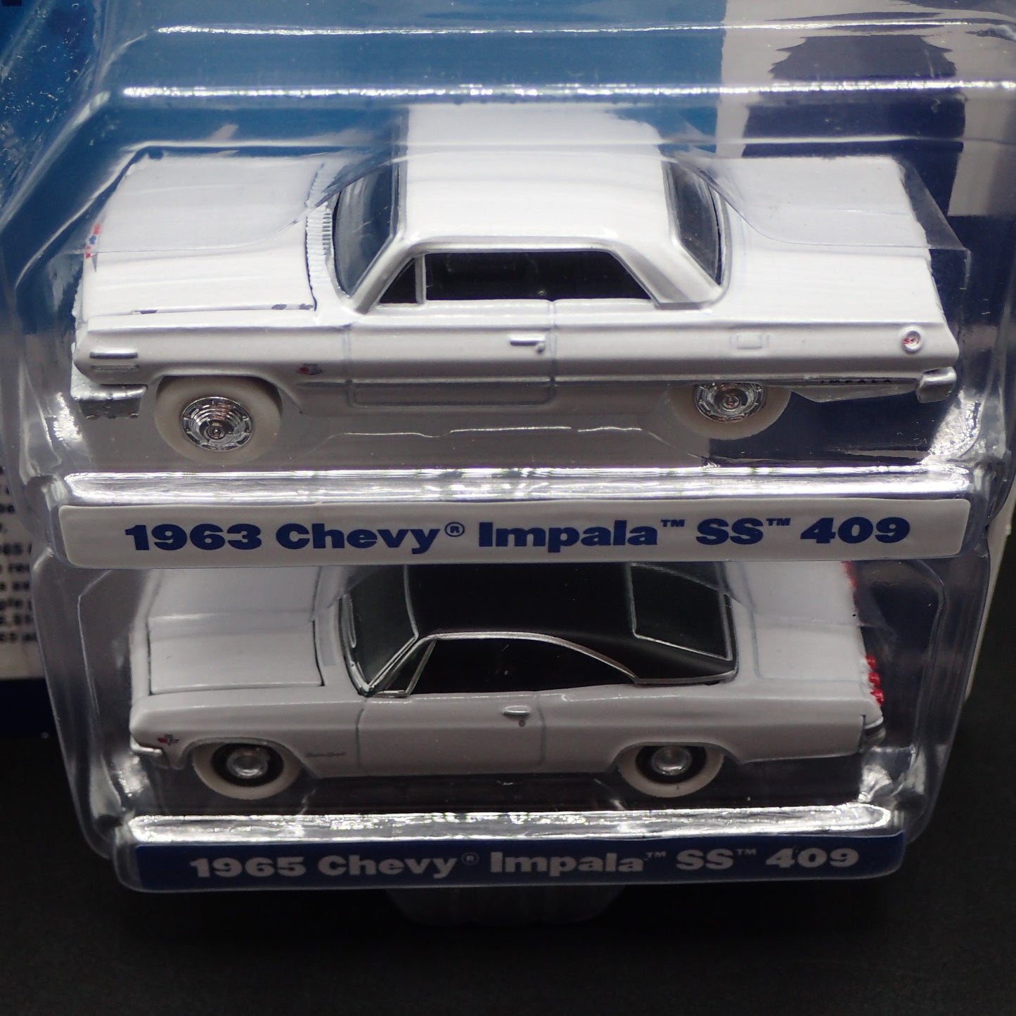 2020 JOHNNY JL WHITE LIGHTNING 1963 & 1965 CHEVY IMPALA SS 409 2 PACK CHASE RARE