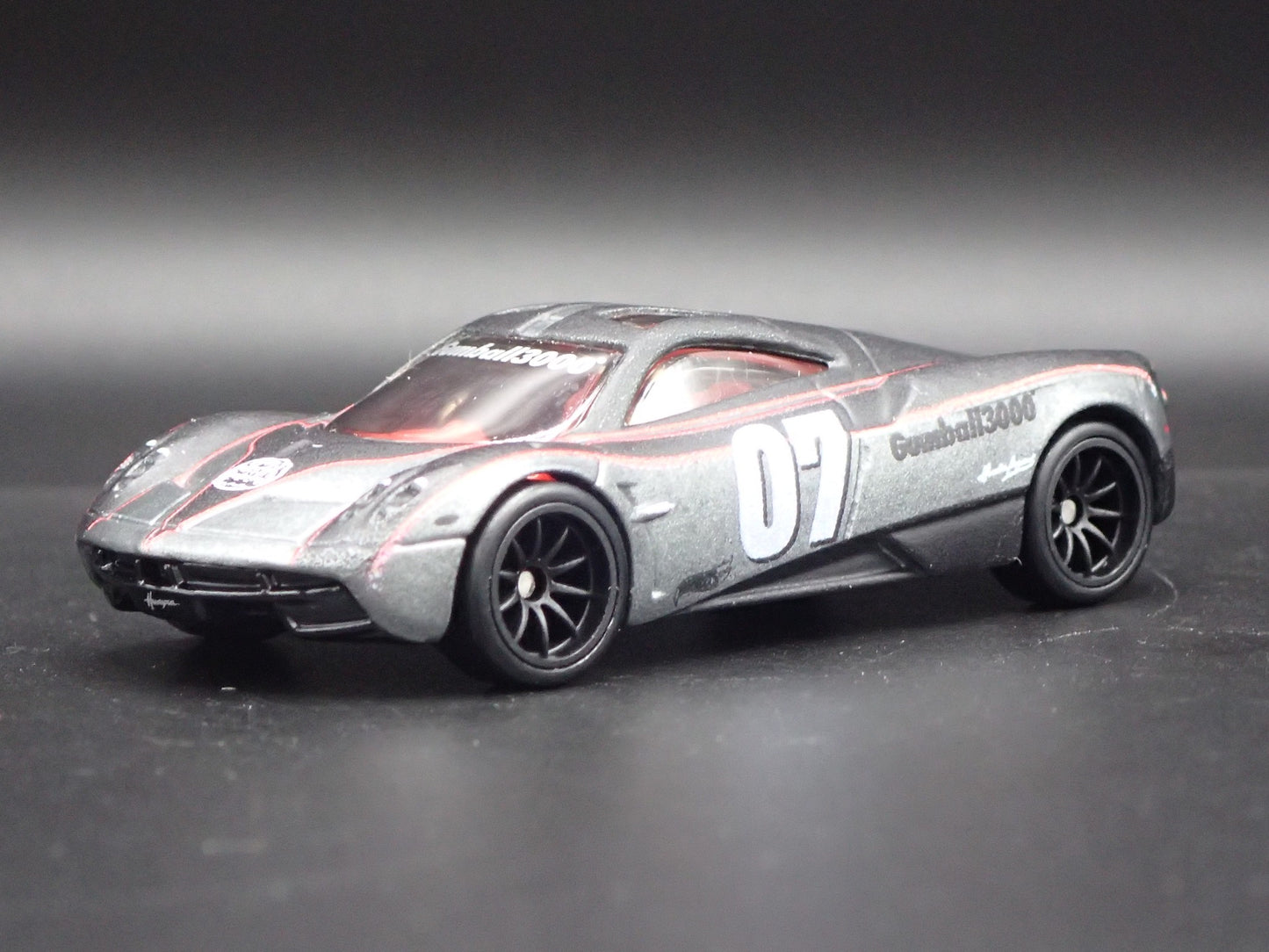 2011-2018 PAGANI HUAYRA SUPER CAR GUMBALL 3000 GRAY 1/64 SCALE DIECAST MODEL CAR
