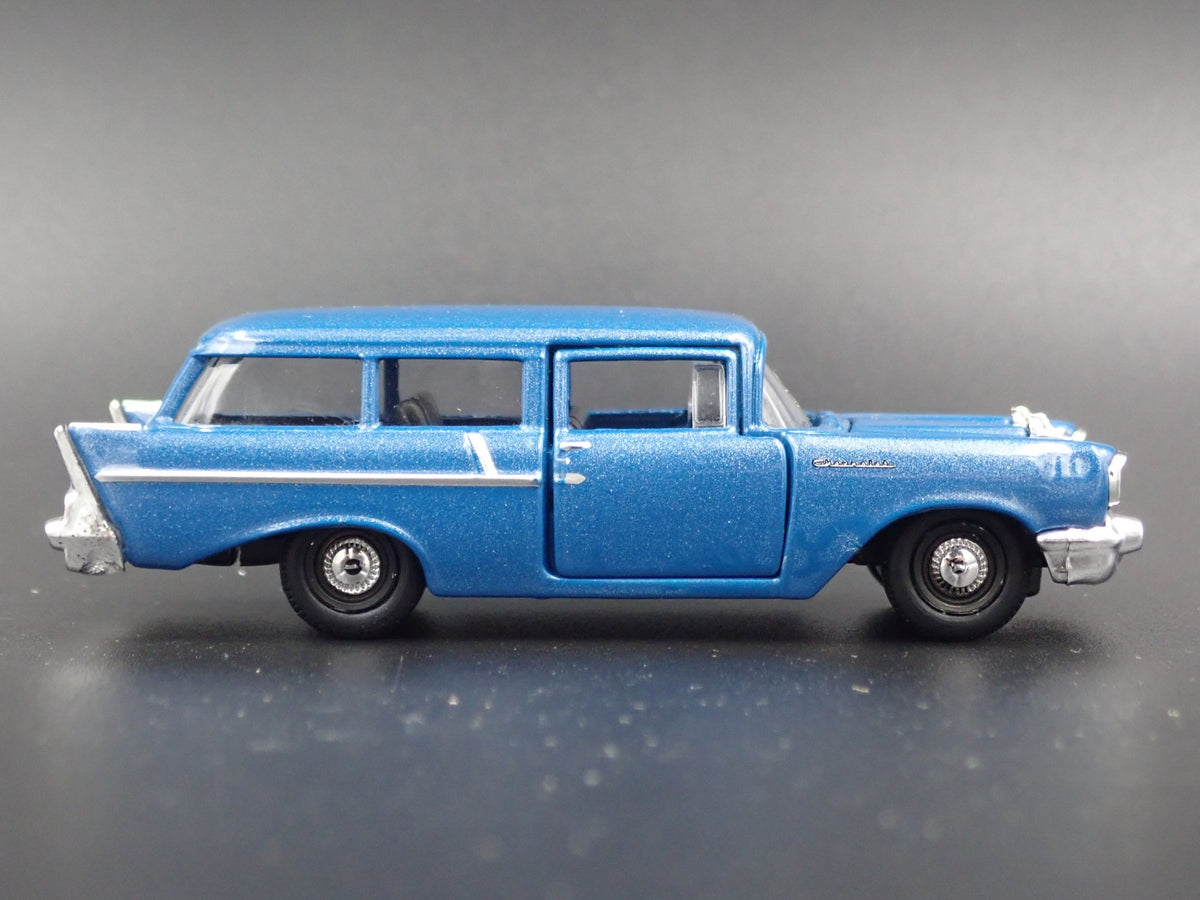 1957 57 CHEVY CHEVROLET 210 BEAUVILLE STATION WAGON 1:64 SCALE DIECAST MODEL CAR
