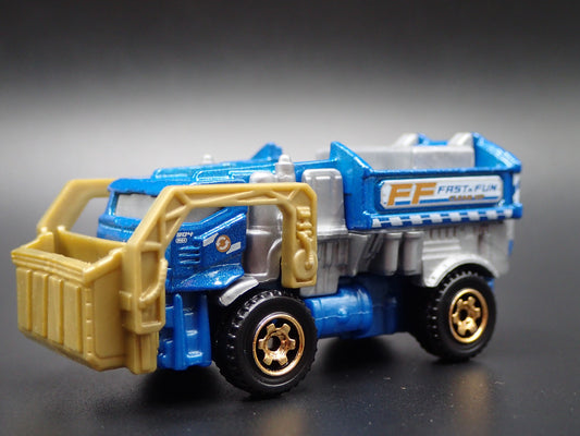 MODERN GARBAGE RECYCLING TRASH TRUCK BLUE 1/64 MB SCALE DIECAST MODEL CAR