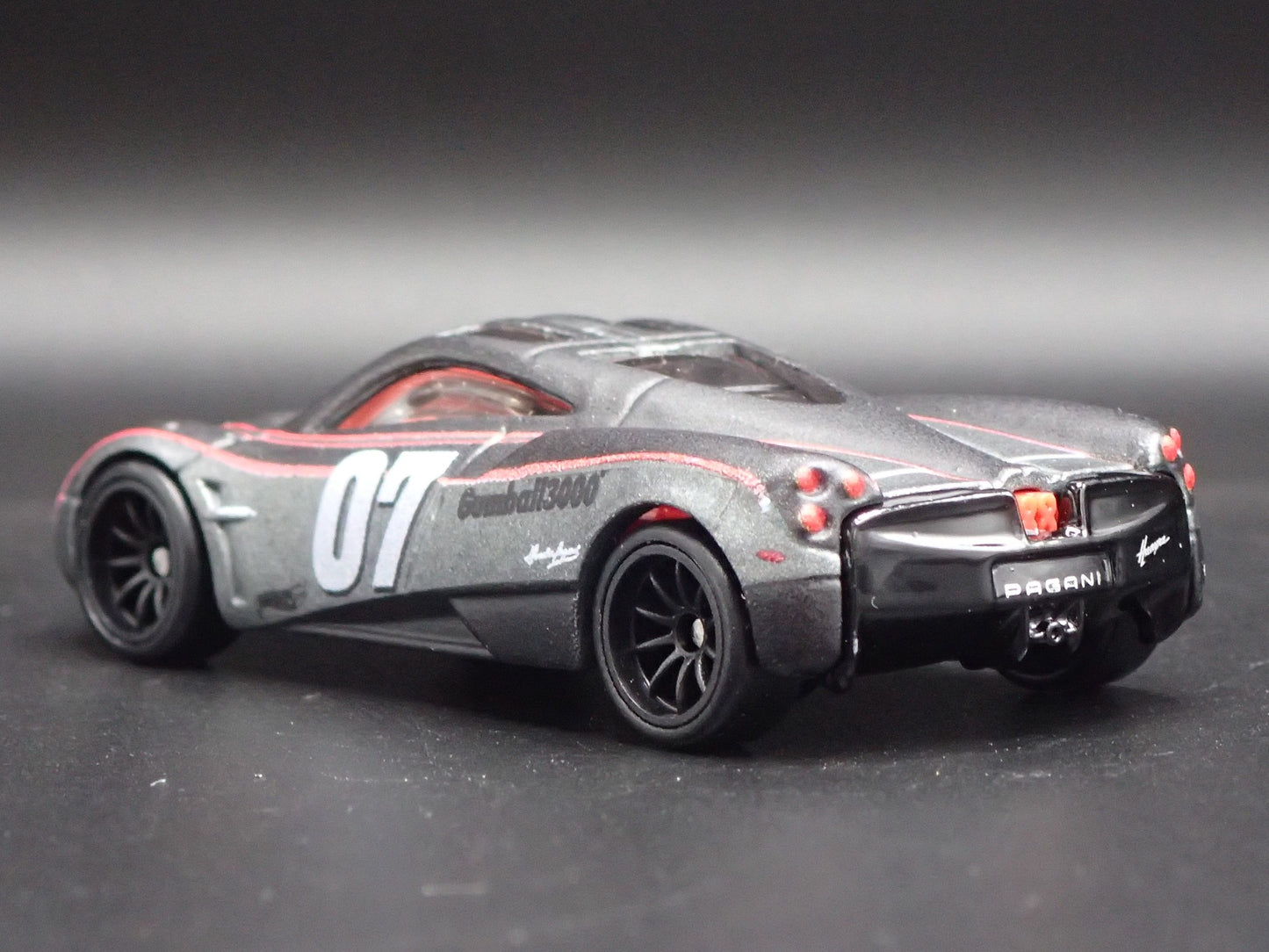 2011-2018 PAGANI HUAYRA SUPER CAR GUMBALL 3000 GRAY 1/64 SCALE DIECAST MODEL CAR