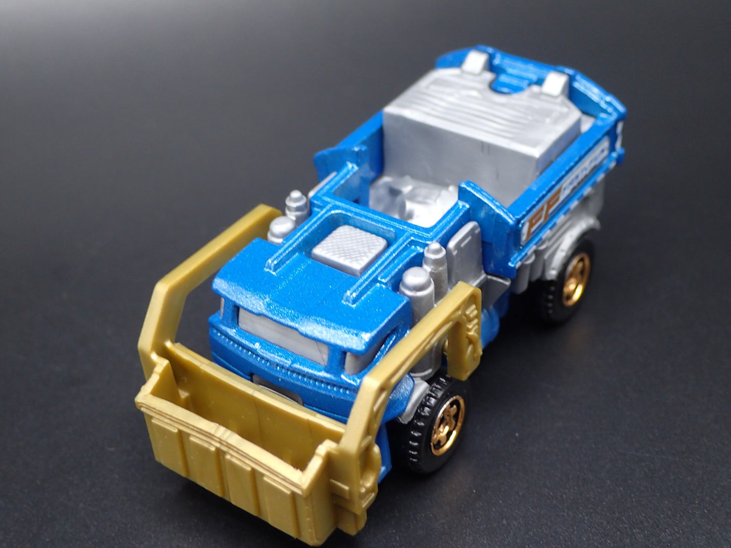 MODERN GARBAGE RECYCLING TRASH TRUCK BLUE 1/64 MB SCALE DIECAST MODEL CAR