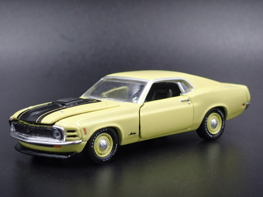 1970 70 FORD MUSTANG 428 SCJ FASTBACK YELLOW 1:64 SCALE DIECAST MODEL CAR