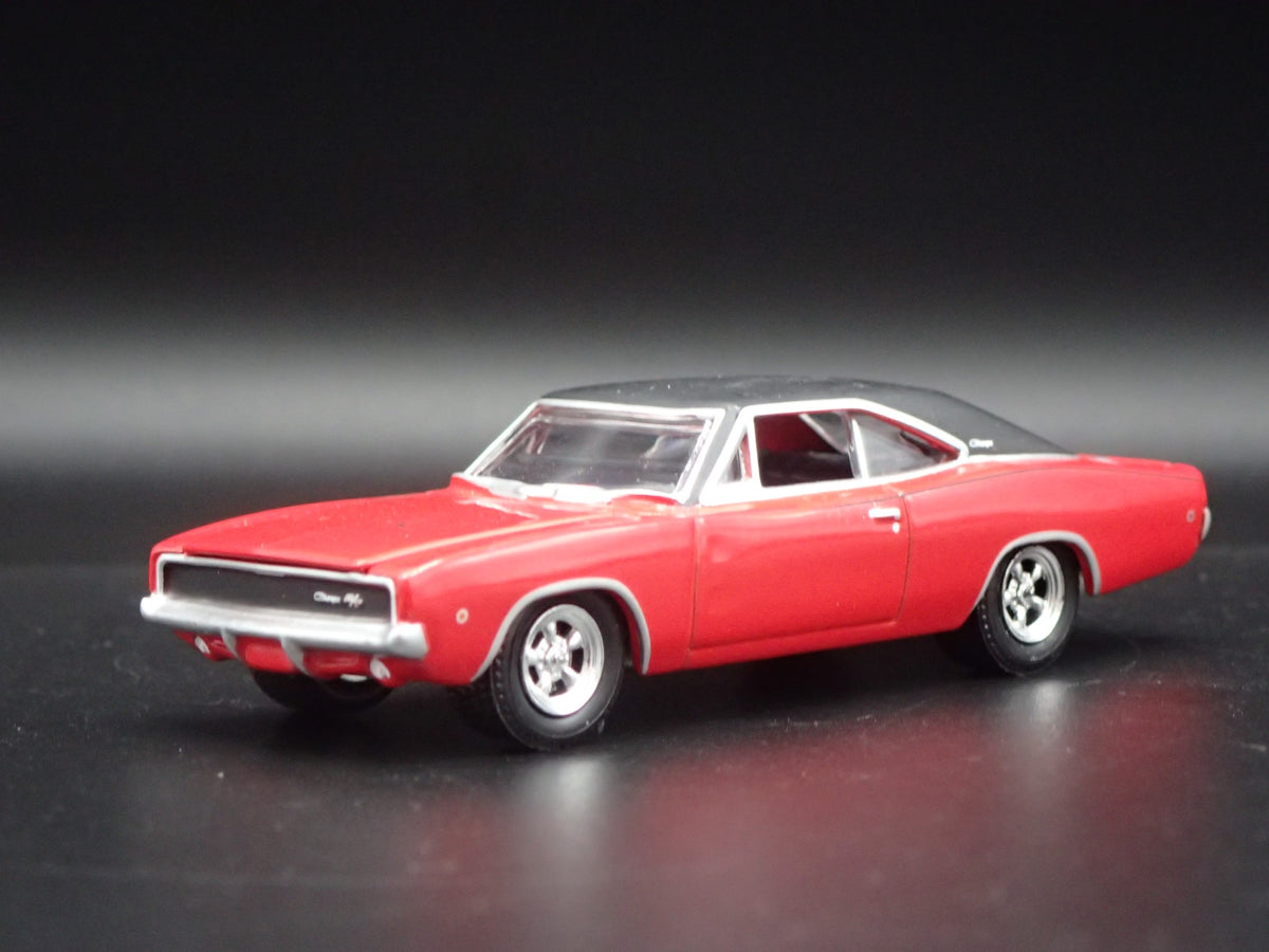 1968 68 DODGE CHARGER RARE 1:64 SCALE COLLECTIBLE DIORAMA DIECAST MODEL CAR-Burning Rubber Toy Company