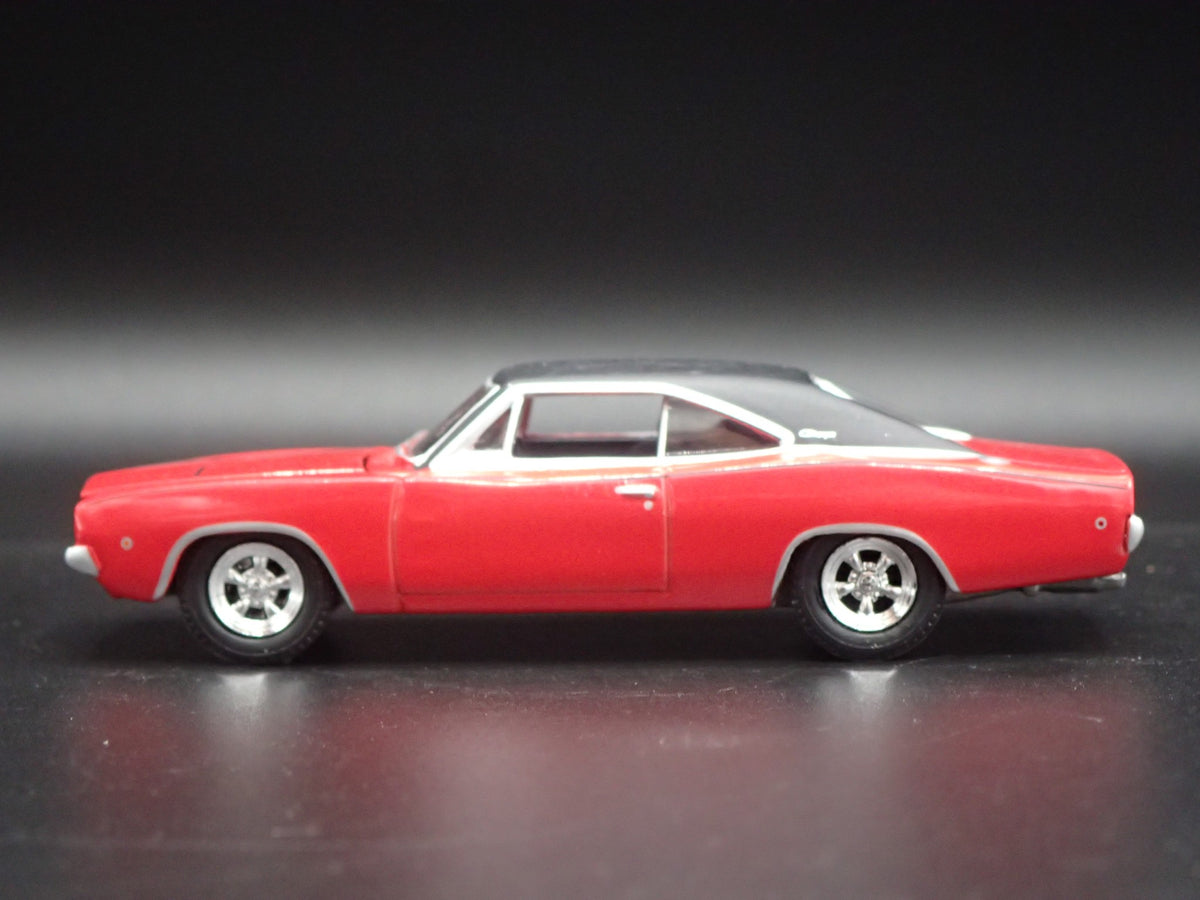 1968 68 DODGE CHARGER RARE 1:64 SCALE COLLECTIBLE DIORAMA DIECAST MODEL CAR-Burning Rubber Toy Company