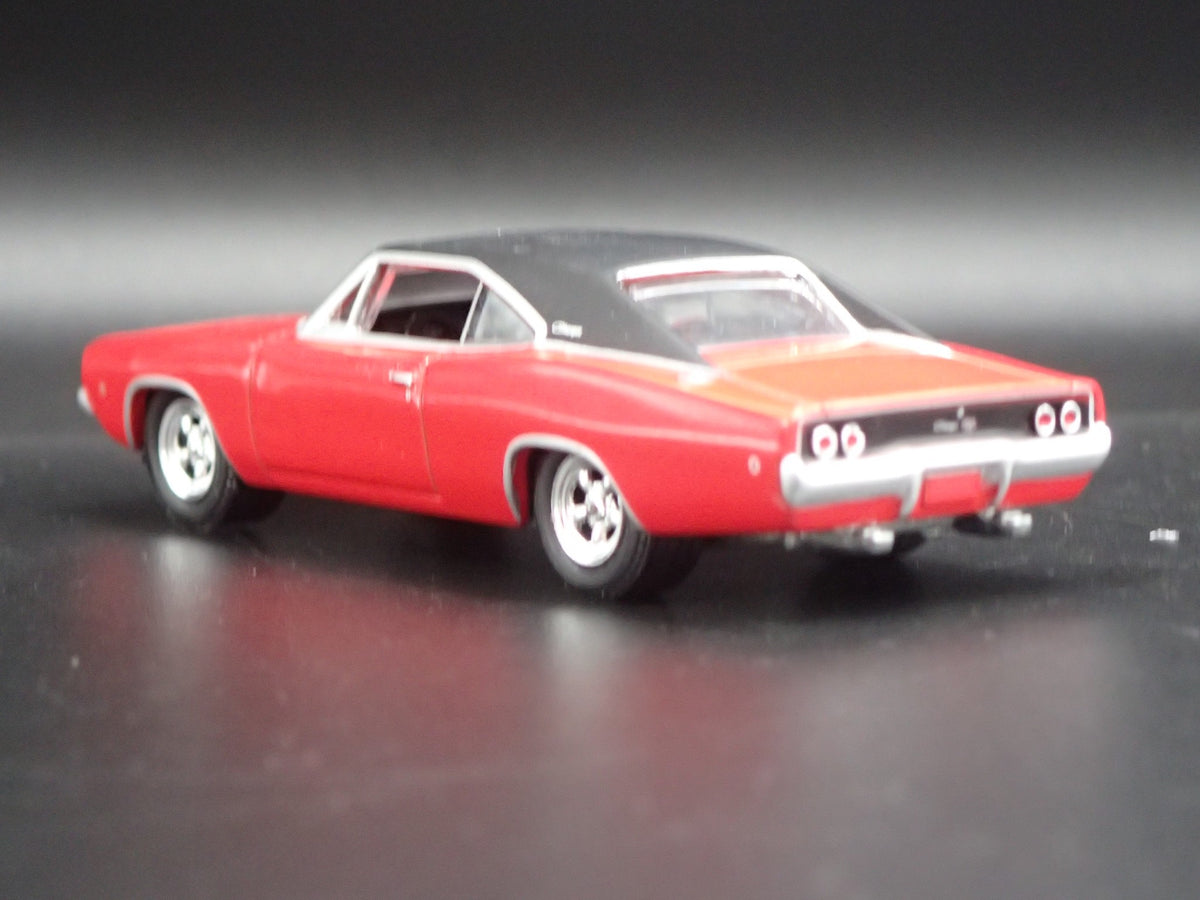 1968 68 DODGE CHARGER RARE 1:64 SCALE COLLECTIBLE DIORAMA DIECAST MODEL CAR-Burning Rubber Toy Company