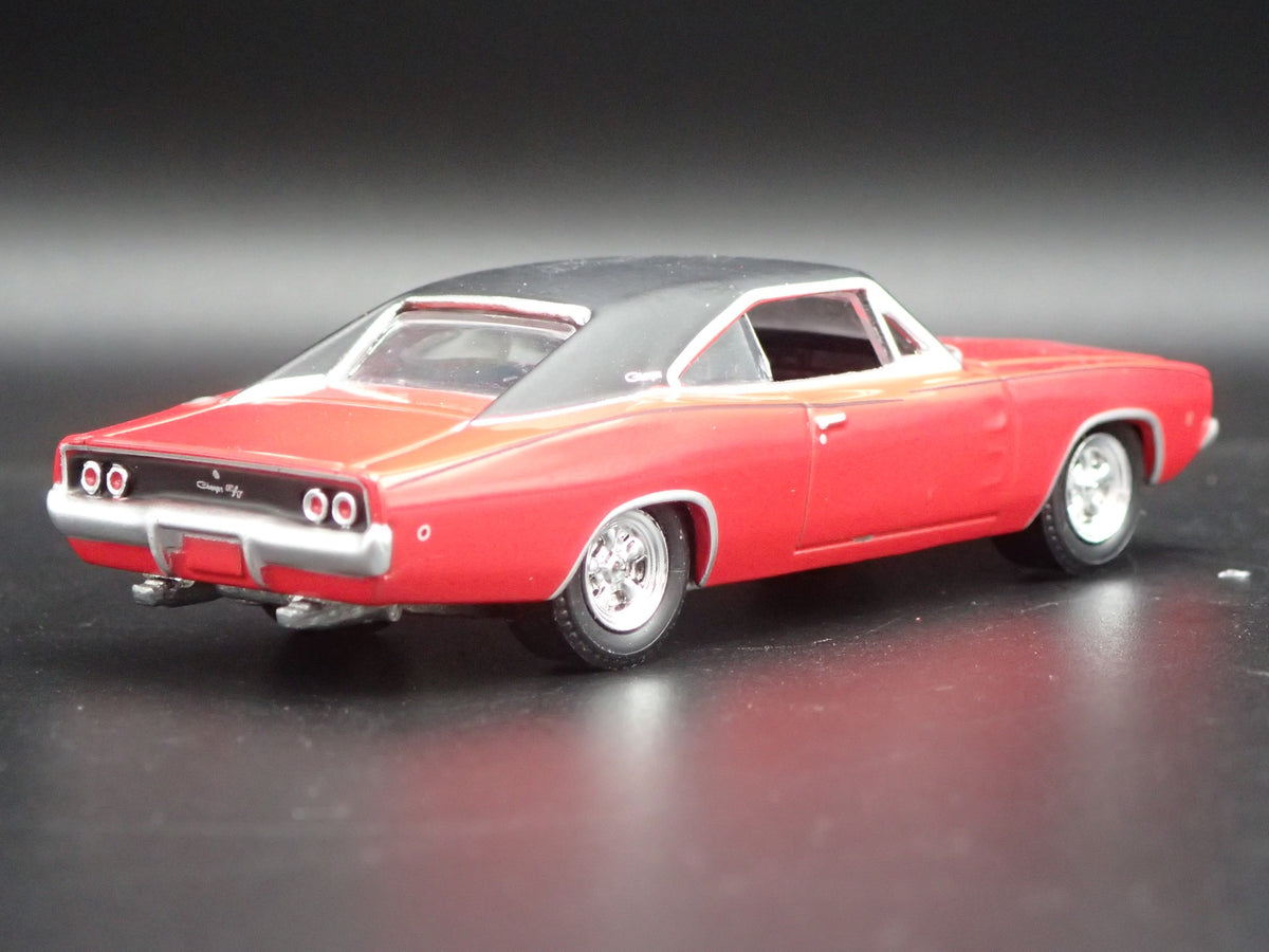 1968 68 DODGE CHARGER RARE 1:64 SCALE COLLECTIBLE DIORAMA DIECAST MODEL CAR-Burning Rubber Toy Company
