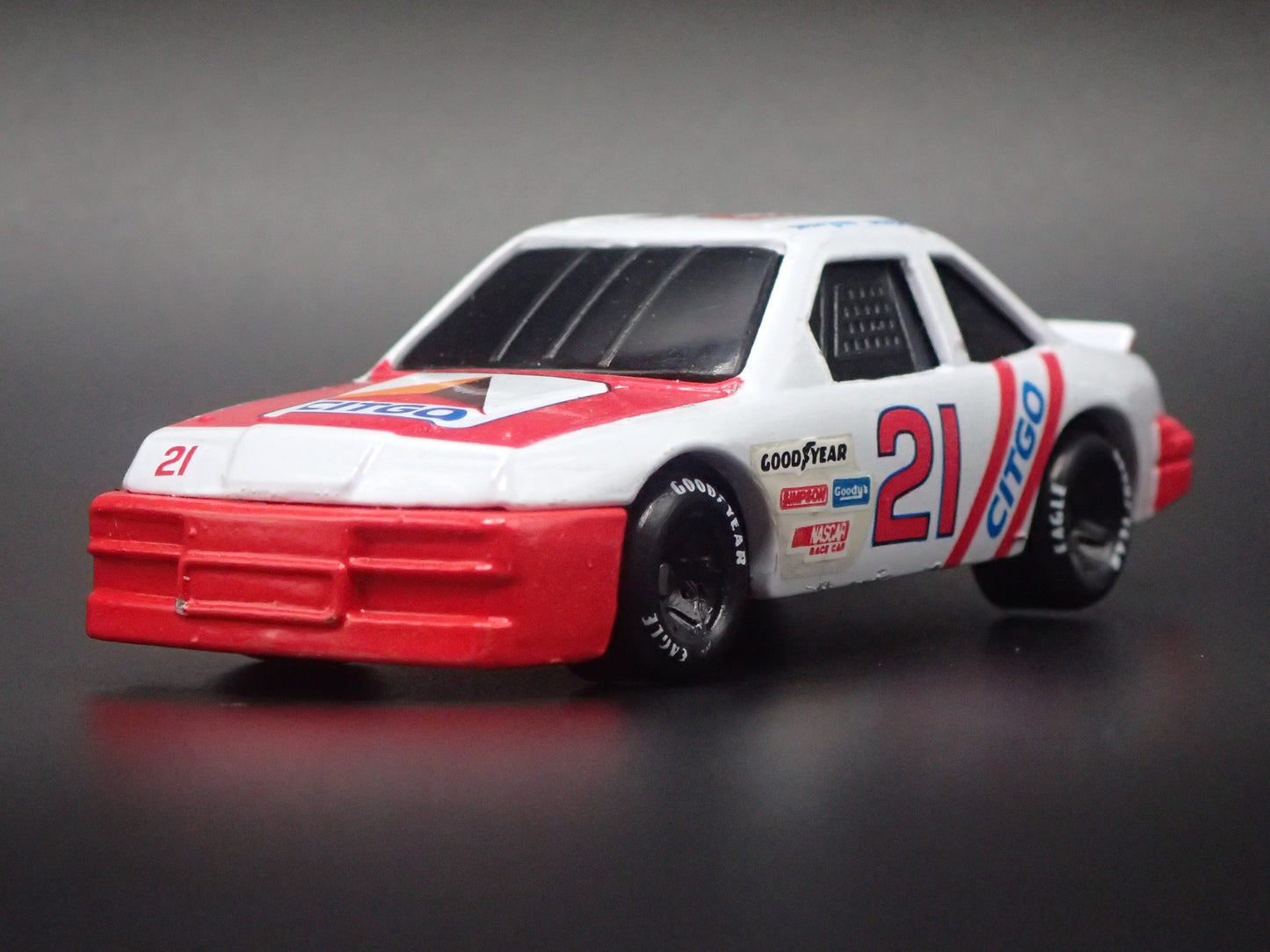 1991 91 FORD THUNDERBIRD 21 MORGAN SHEPHERD NASCAR 1/64 SCALE DIECAST MODEL CAR