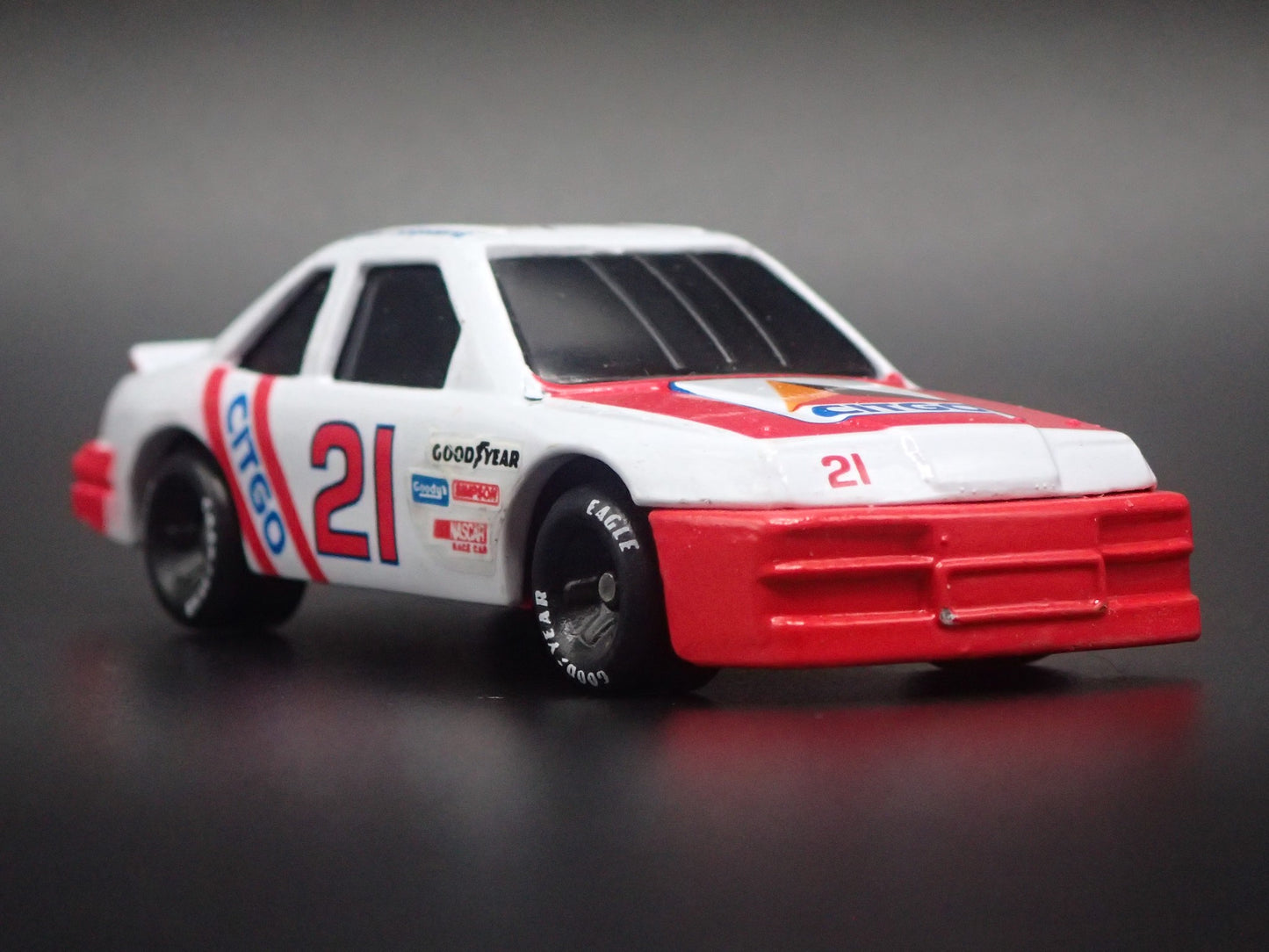 1991 91 FORD THUNDERBIRD 21 MORGAN SHEPHERD NASCAR 1/64 SCALE DIECAST MODEL CAR