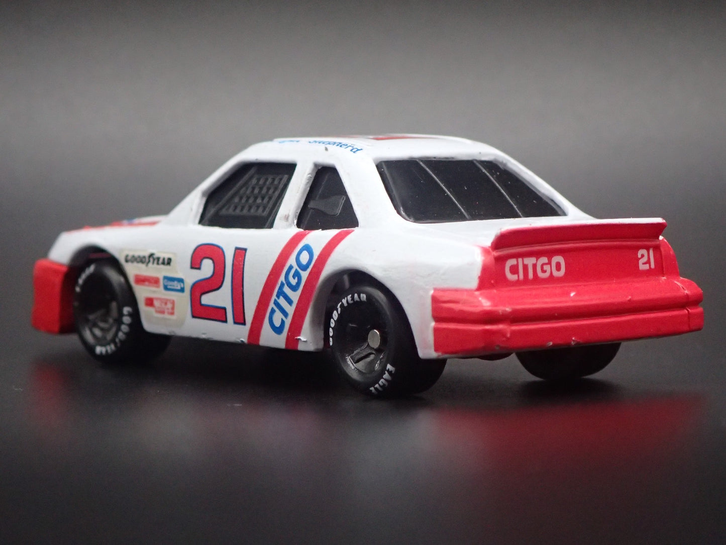 1991 91 FORD THUNDERBIRD 21 MORGAN SHEPHERD NASCAR 1/64 SCALE DIECAST MODEL CAR