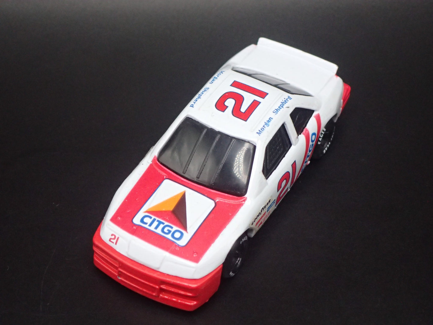 1991 91 FORD THUNDERBIRD 21 MORGAN SHEPHERD NASCAR 1/64 SCALE DIECAST MODEL CAR