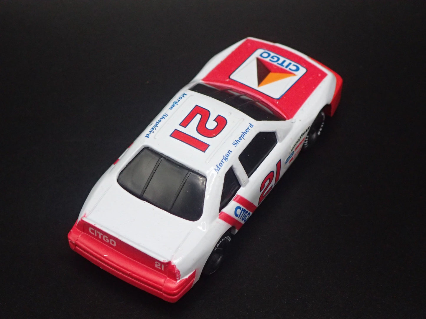 1991 91 FORD THUNDERBIRD 21 MORGAN SHEPHERD NASCAR 1/64 SCALE DIECAST MODEL CAR
