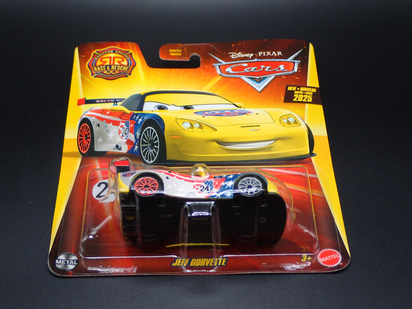 2025 DISNEY PIXAR CARS JEFF GORVETTE RADIATOR SPRINGS RACE & RESCUE MATTEL RARE