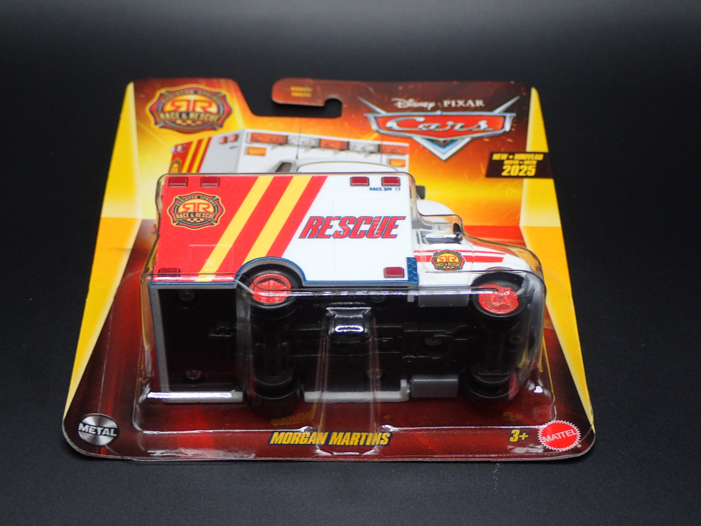2025 DISNEY PIXAR CARS MORGAN MARTINS RADIATOR SPRINGS RACE & RESCUE MATTEL RARE
