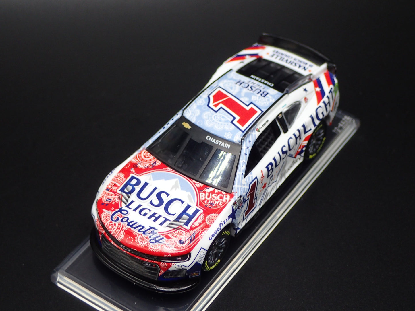 2024 24 CHEVY CAMARO ZL1 1 ROSS CHASTAIN BUSCH LIGHT COUNTRY NASCAR 1:64 DIECAST