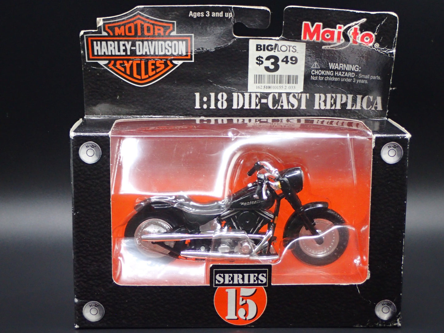 2000 FLSTF STREET STALKER HARLEY DAVIDSON MOTORCYCLE MAISTO SERIES 15 1/18 MODEL