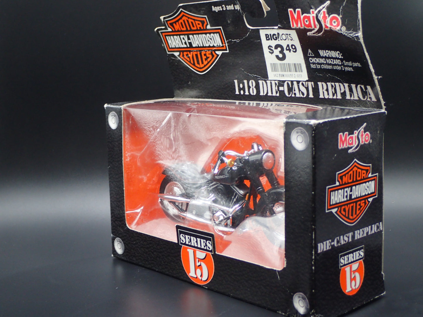 2000 FLSTF STREET STALKER HARLEY DAVIDSON MOTORCYCLE MAISTO SERIES 15 1/18 MODEL