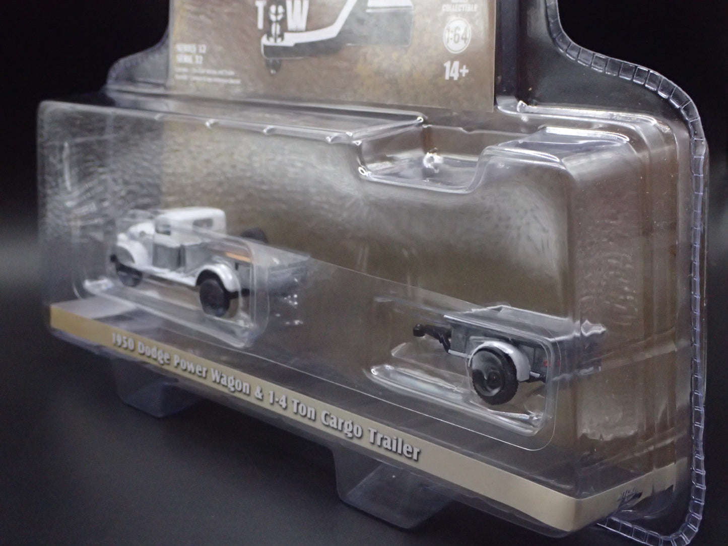 1950 DODGE POWER WAGON & CARGO TRAILER 2025 GREENLIGHT RAW CHASE HITCH & TOW 32